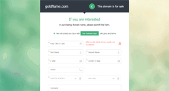 Desktop Screenshot of goldflame.com
